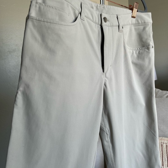 Lululemon ABC Pant Classic Flat Front Chino Performance 32x34 Warpstreme - Picture 2 of 6